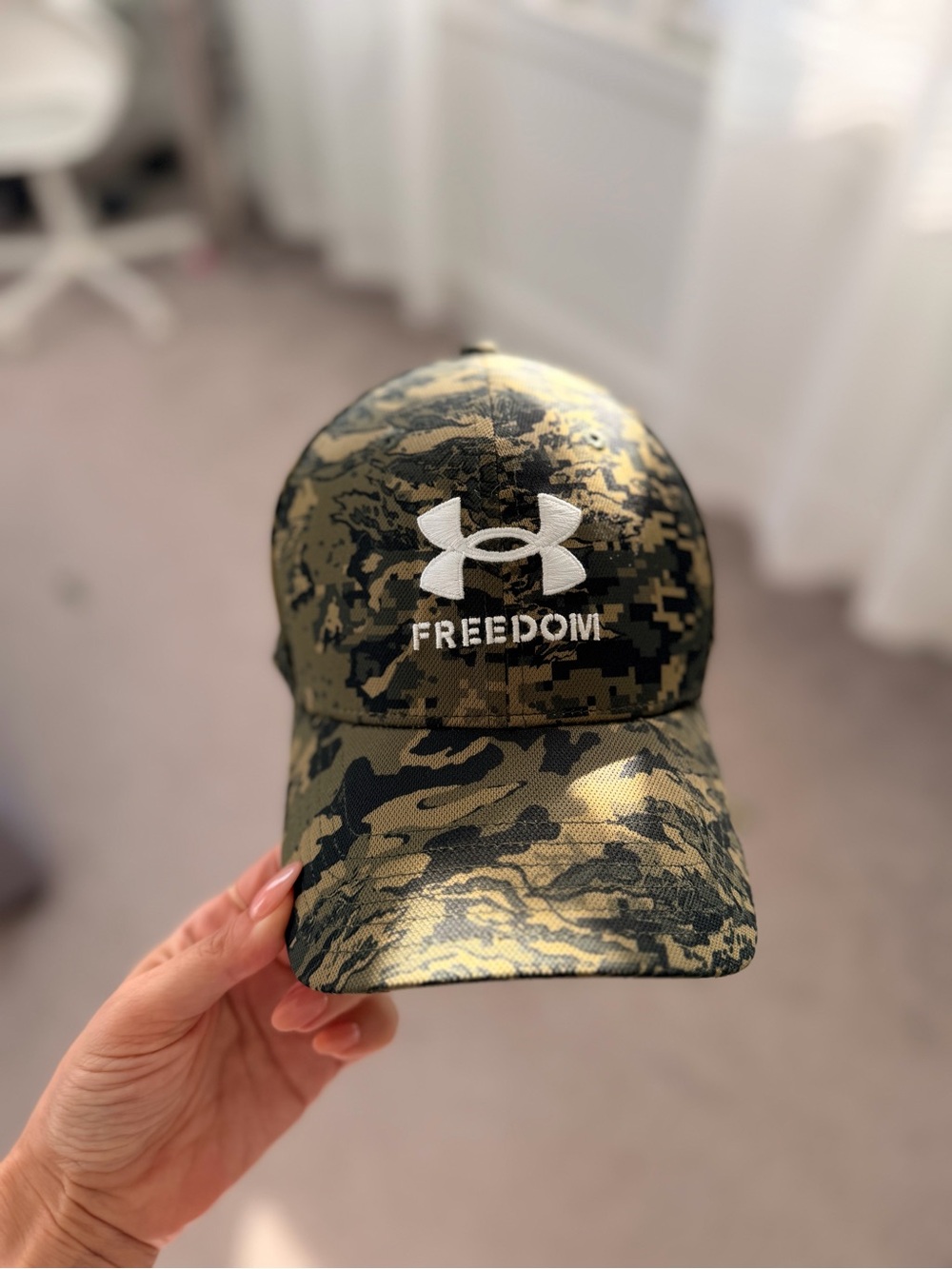 Under Armour Freedom Camo Cap - Olive Green/Black